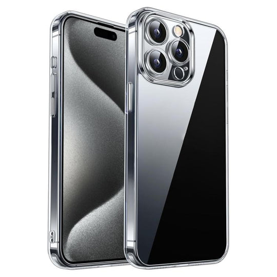 For iPhone 15 Pro Max Kalebol Highly Transparent PC Hybrid TPU Phone Case