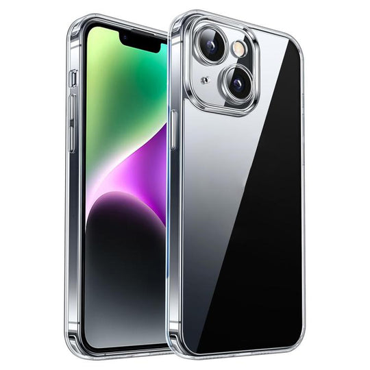 For iPhone 14 Plus Kalebol Highly Transparent PC Hybrid TPU Phone Case