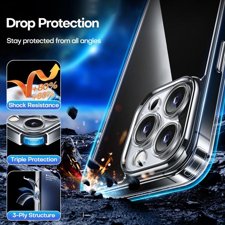 For iPhone 12 Pro Kalebol Highly Transparent PC Hybrid TPU Phone Case - iPhone 12 / 12 Pro Cases by Kalebol | Online Shopping UK | buy2fix