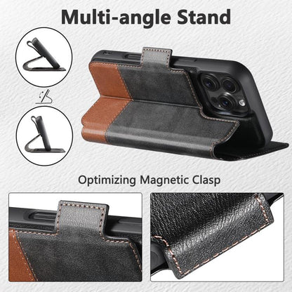 For iPhone 16 Pro Max Suteni Q06 2-in-1 Multi-function Detachable Wallet MagSafe Phone Case(Black) - iPhone 16 Pro Max Cases by Suteni | Online Shopping UK | buy2fix