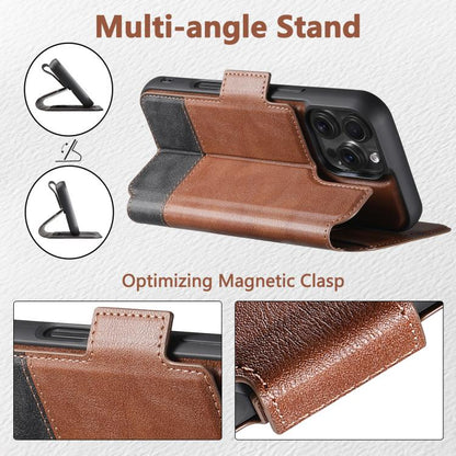 For iPhone 16 Pro Max Suteni Q06 2-in-1 Multi-function Detachable Wallet MagSafe Phone Case(Brown) - iPhone 16 Pro Max Cases by Suteni | Online Shopping UK | buy2fix