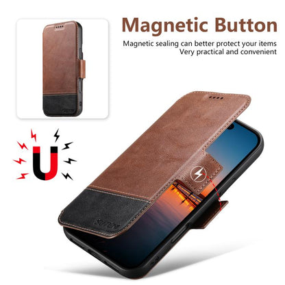 For iPhone 16 Suteni Q06 2-in-1 Multi-function Detachable Wallet MagSafe Phone Case(Brown) - iPhone 16 Cases by Suteni | Online Shopping UK | buy2fix