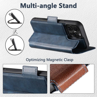 For iPhone 15 Suteni Q07 2-in-1 Multi-function Detachable Wallet MagSafe Phone Case(Blue) - iPhone 15 Cases by Suteni | Online Shopping UK | buy2fix