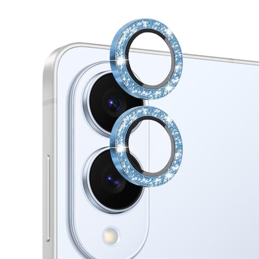 For Samsung Galaxy S25 Edge 5G NORTHJO 1 Set Camera Lens Protector Glitter Metal Ring Film(Blue) - For Samsung by NORTHJO | Online Shopping UK | buy2fix