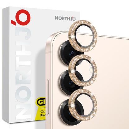 For Samsung Galaxy S25+ 5G NORTHJO 1 Set Camera Lens Protector Glitter Metal Ring Film(Gold) - For Samsung by NORTHJO | Online Shopping UK | buy2fix