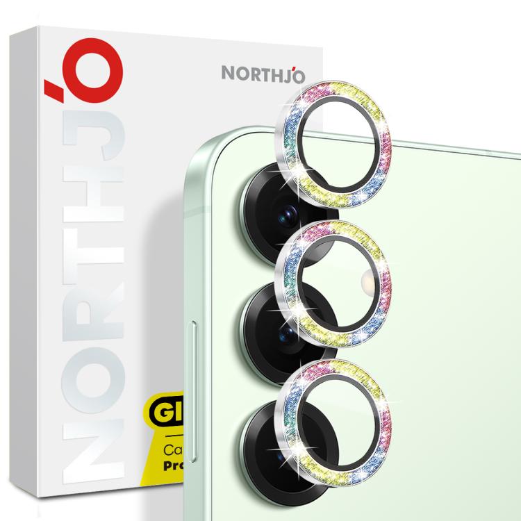 For Samsung Galaxy S25+ 5G NORTHJO 1 Set Camera Lens Protector Glitter Metal Ring Film(Colorful) - For Samsung by NORTHJO | Online Shopping UK | buy2fix