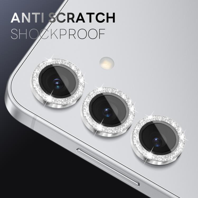 For Samsung Galaxy S25+ 5G NORTHJO 1 Set Camera Lens Protector Glitter Metal Ring Film(Silver) - For Samsung by NORTHJO | Online Shopping UK | buy2fix