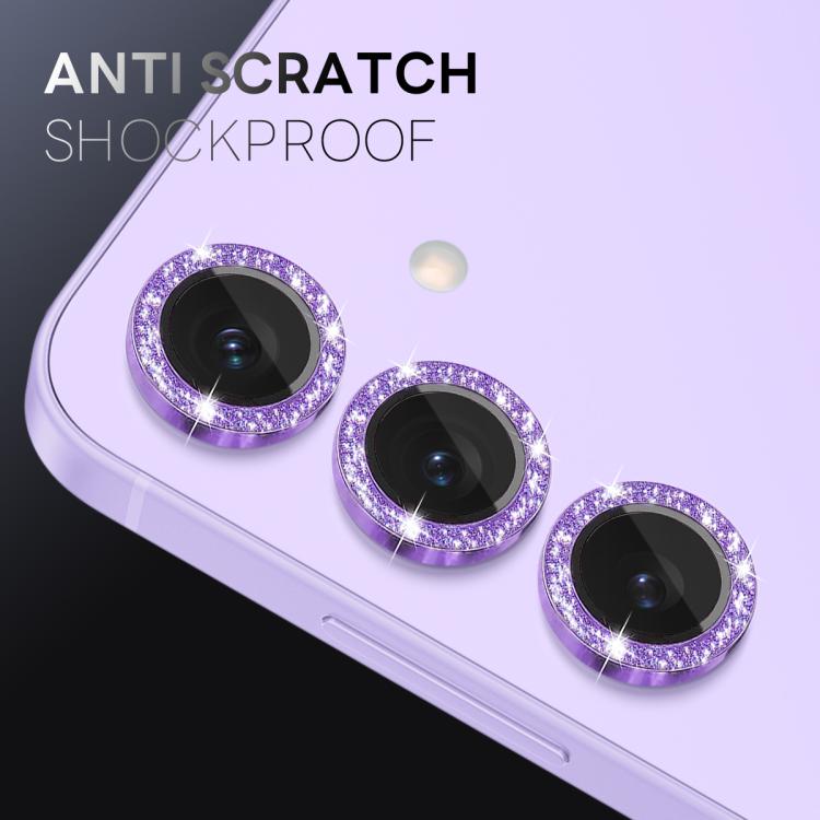 For Samsung Galaxy S25+ 5G NORTHJO 1 Set Camera Lens Protector Glitter Metal Ring Film(Purple) - For Samsung by NORTHJO | Online Shopping UK | buy2fix