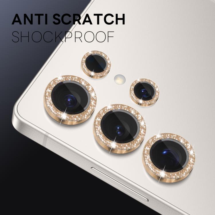 For Samsung Galaxy S25 Ultra 5G NORTHJO 1 Set Camera Lens Protector Glitter Metal Ring Film(Gold) - For Samsung by NORTHJO | Online Shopping UK | buy2fix