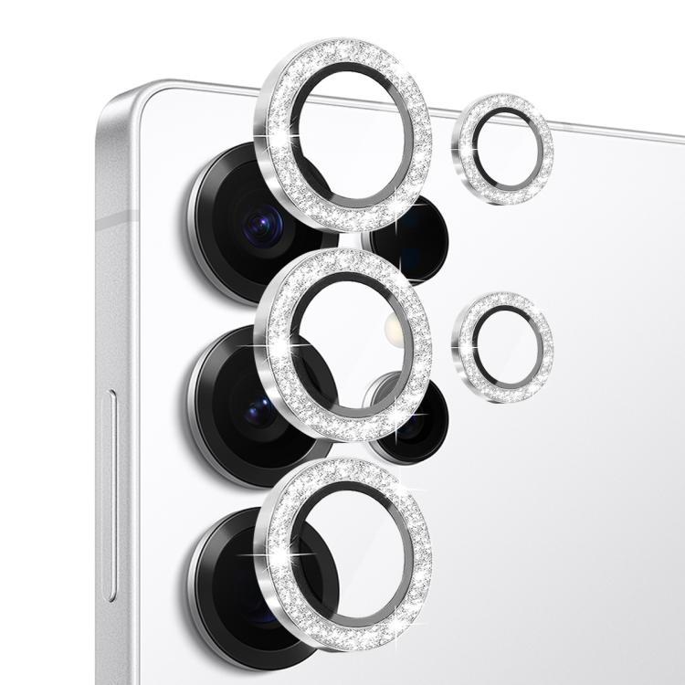 For Samsung Galaxy S25 Ultra 5G NORTHJO 1 Set Camera Lens Protector Glitter Metal Ring Film(Silver) - For Samsung by NORTHJO | Online Shopping UK | buy2fix