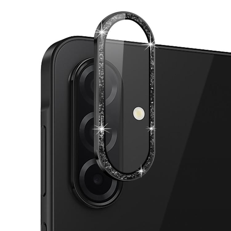 For Samsung Galaxy A26 5G NORTHJO 1 Set Camera Lens Protector Glitter Metal Ring Film(Black) - For Samsung by NORTHJO | Online Shopping UK | buy2fix