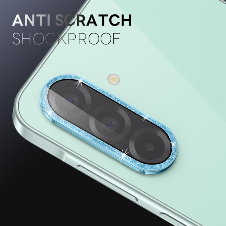 For Samsung Galaxy A26 5G NORTHJO 1 Set Camera Lens Protector Glitter Metal Ring Film(Blue) - For Samsung by NORTHJO | Online Shopping UK | buy2fix