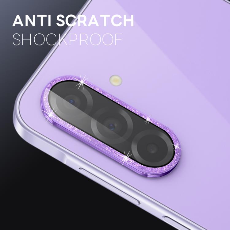 For Samsung Galaxy A26 5G NORTHJO 1 Set Camera Lens Protector Glitter Metal Ring Film(Purple) - For Samsung by NORTHJO | Online Shopping UK | buy2fix