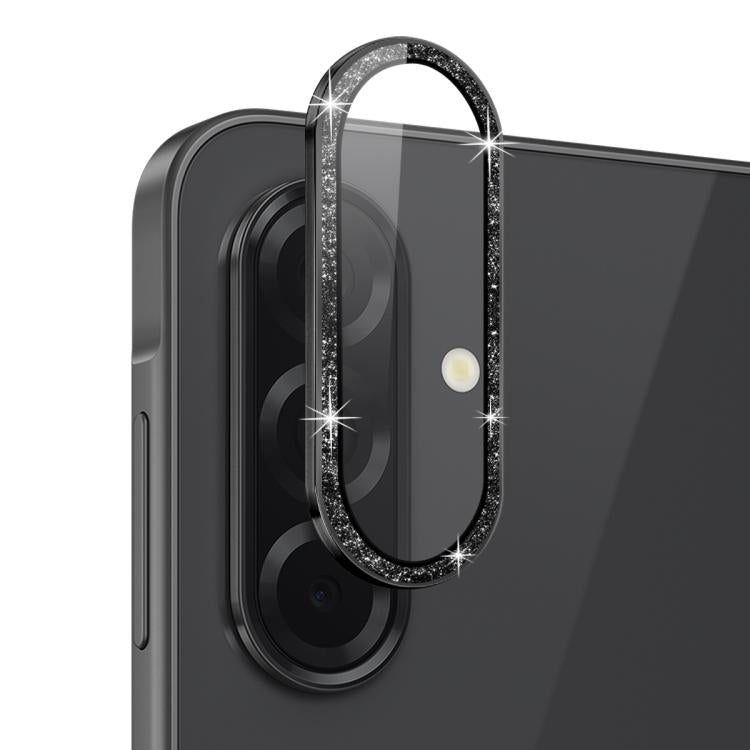 For Samsung Galaxy A36 5G / A56 5G NORTHJO 1 Set Camera Lens Protector Glitter Metal Ring Film(Black) - For Samsung by NORTHJO | Online Shopping UK | buy2fix
