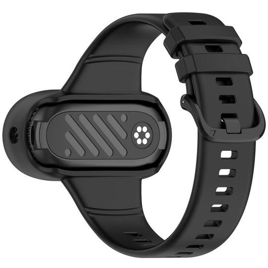 For Insta360 Go 3 / Go 3S / Go 2 Solid Color Silicone Watch Band(Black)