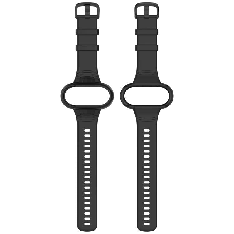 For Insta 360 Go 3 / Go 3S / Go 2 Solid Color Silicone Watch Band(Black) - Case & Bags by buy2fix | Online Shopping UK | buy2fix