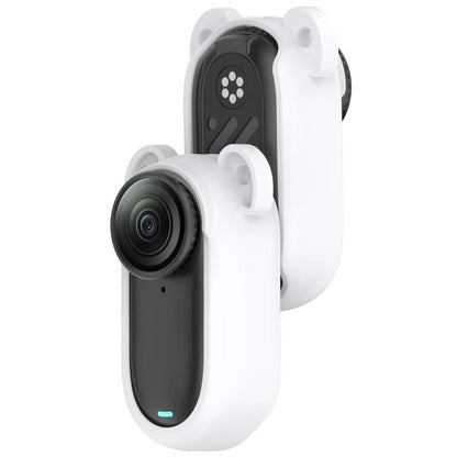 For Insta 360 Go 2 Solid Color Silicone Protective Case(White) - Case & Bags by buy2fix | Online Shopping UK | buy2fix