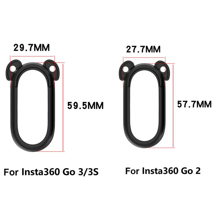 For Insta 360 Go 2 Solid Color Silicone Protective Case(Black) - Case & Bags by buy2fix | Online Shopping UK | buy2fix