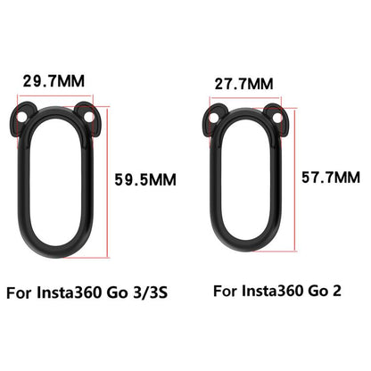 For Insta 360 Go 2 Solid Color Silicone Protective Case(Black) - Case & Bags by buy2fix | Online Shopping UK | buy2fix