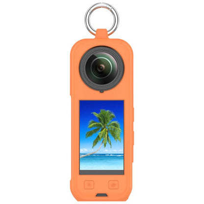 For Insta360 X5 Silicone Protective Case(Orange) - Case & Bags by buy2fix | Online Shopping UK | buy2fix