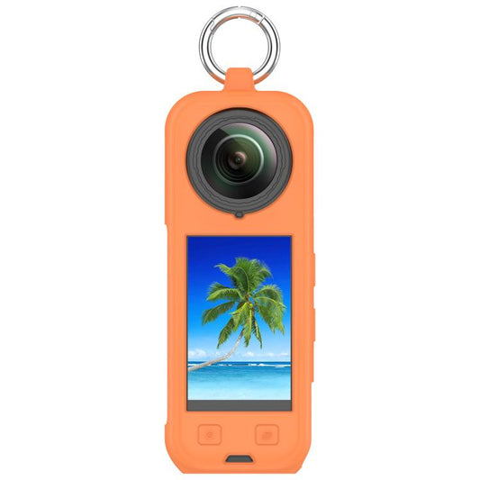 For Insta360 X5 Silicone Protective Case(Orange) - Case & Bags by buy2fix | Online Shopping UK | buy2fix