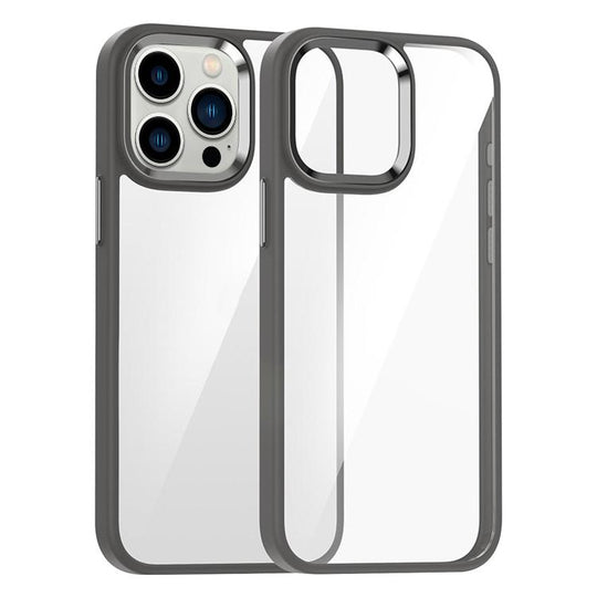 For iPhone 13 Pro Kalebol Gold Shield PC Hybrid TPU Phone Case(Titanium Gray)