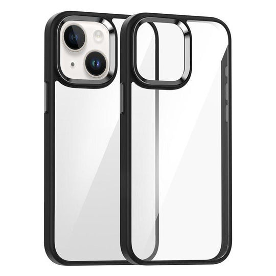 For iPhone 13 Kalebol Gold Shield PC Hybrid TPU Phone Case(Black)