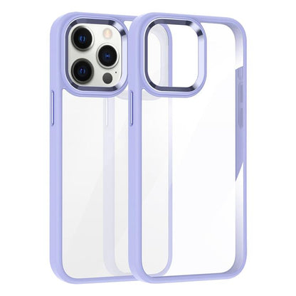 For iPhone 12 Pro Max Kalebol Gold Shield PC Hybrid TPU Phone Case(Light Purple) - iPhone 12 Pro Max Cases by Kalebol | Online Shopping UK | buy2fix