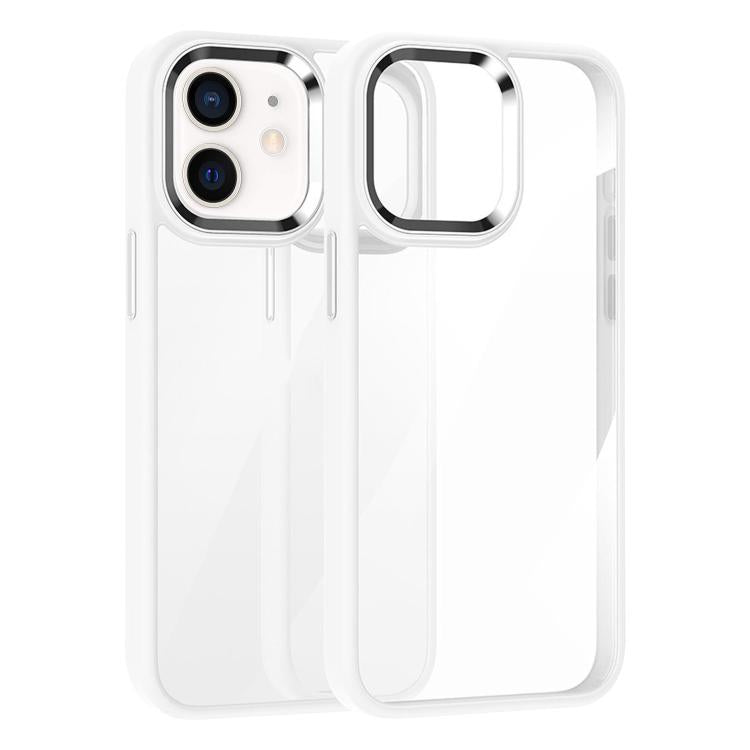 For iPhone 12 Kalebol Gold Shield PC Hybrid TPU Phone Case(White) - iPhone 12 / 12 Pro Cases by Kalebol | Online Shopping UK | buy2fix