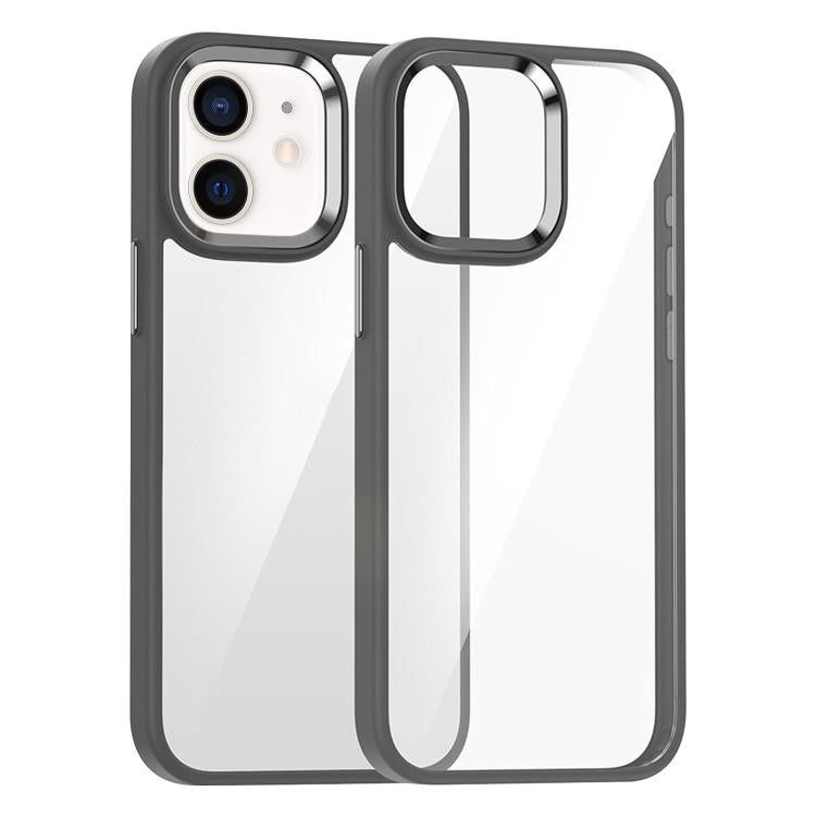 For iPhone 12 Kalebol Gold Shield PC Hybrid TPU Phone Case(Titanium Gray) - iPhone 12 / 12 Pro Cases by Kalebol | Online Shopping UK | buy2fix