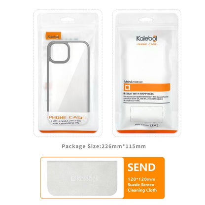 For iPhone 15 Kalebol Gold Shield PC Hybrid TPU Phone Case(Transparent) - iPhone 15 Cases by Kalebol | Online Shopping UK | buy2fix