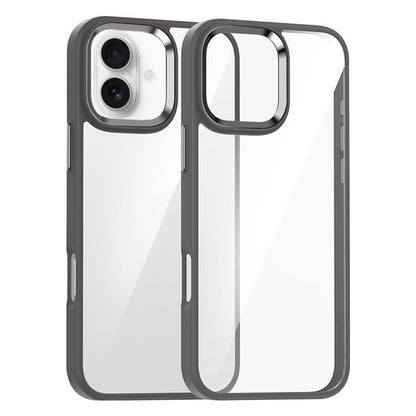 For iPhone 16 Kalebol Gold Shield PC Hybrid TPU Phone Case(Titanium Gray) - iPhone 16 Cases by Kalebol | Online Shopping UK | buy2fix