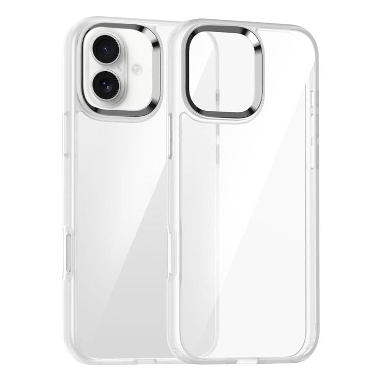 For iPhone 16 Kalebol Gold Shield PC Hybrid TPU Phone Case(Transparent) - iPhone 16 Cases by Kalebol | Online Shopping UK | buy2fix
