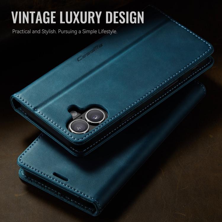 For iPhone 17 CaseMe 033 Calf Leather Lining Microfibre RFID Blocking Phone Case(Green) - iPhone 17 Cases by CaseMe | Online Shopping UK | buy2fix