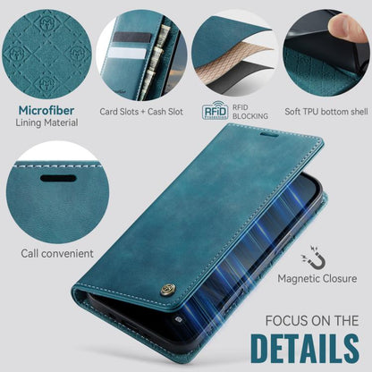 For iPhone Air CaseMe 033 Calf Leather Lining Microfibre RFID Blocking Phone Case(Green) - iPhone Air Cases by CaseMe | Online Shopping UK | buy2fix