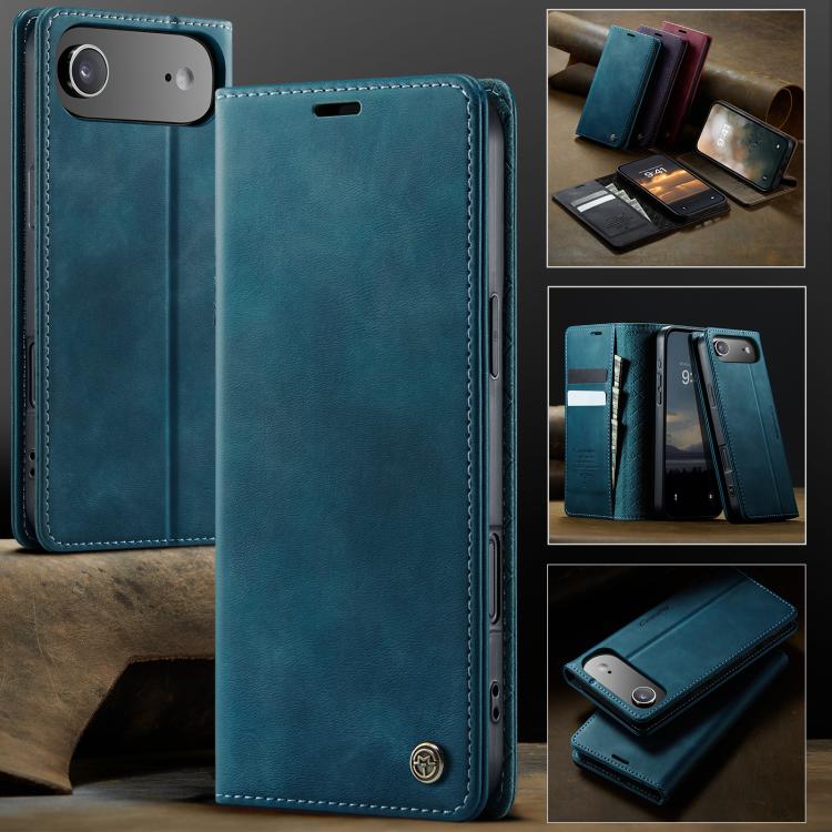 For iPhone Air CaseMe 033 Calf Leather Lining Microfibre RFID Blocking Phone Case(Green) - iPhone Air Cases by CaseMe | Online Shopping UK | buy2fix