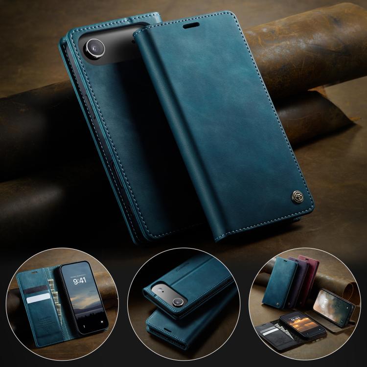 For iPhone Air CaseMe 033 Calf Leather Lining Microfibre RFID Blocking Phone Case(Green) - iPhone Air Cases by CaseMe | Online Shopping UK | buy2fix