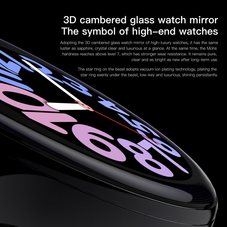 Sense 6 1.43 AMOLED Screen IP68 Waterproof Bluetooth Call Smartwatch Supports Health Monitoring(Purple) - Smart Watches by buy2fix | Online Shopping UK | buy2fix