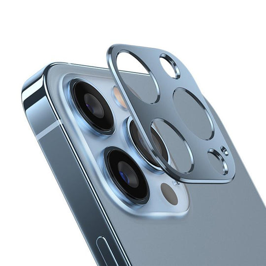 For iPhone 13 Pro Max Kalebol Metal Hollow Lens Protection Ring(Ocean Blue)