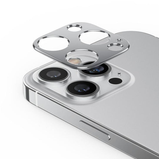 For iPhone 14 Pro Max Kalebol Metal Hollow Lens Protection Ring(Silver)