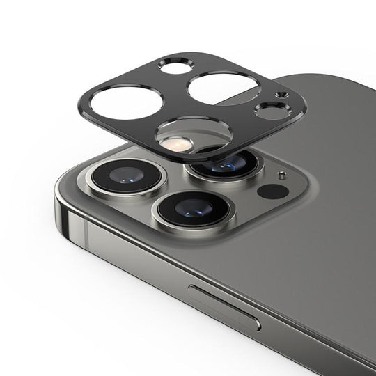 For iPhone 14 Pro Kalebol Metal Hollow Lens Protection Ring(Black)