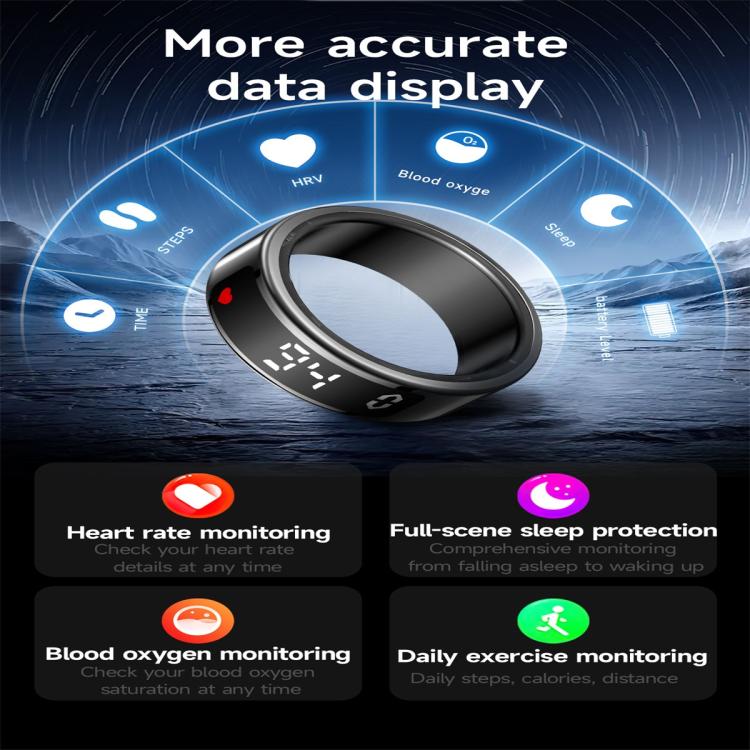 SY01 SIZE 12 Smart Ring, Support Heart Rate / Blood Oxygen / Sleep Monitoring / Multiple Sport Modes(Rose Gold) - Smart Rings / Smart Telephones by buy2fix | Online Shopping UK | buy2fix