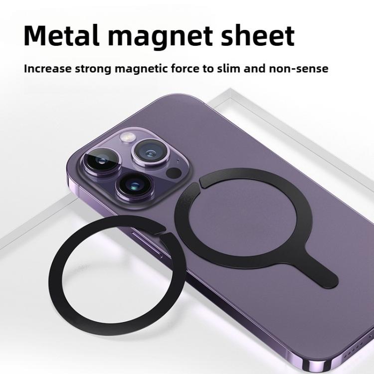 Kalebol Wireless Charging Magnetic Suction Ring Iron Sheet Leads Magnet Piece(Black Ring) - Others Accessories by Kalebol | Online Shopping UK | buy2fix