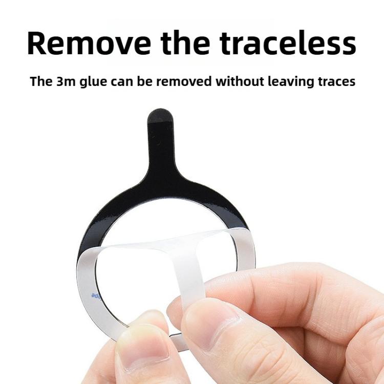 Kalebol Wireless Charging Magnetic Suction Ring Iron Sheet Leads Magnet Piece(Black Upper Gap) - Others Accessories by Kalebol | Online Shopping UK | buy2fix