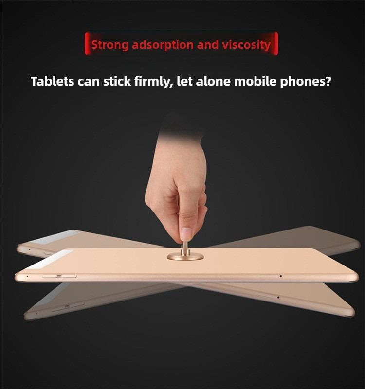 Universal Magnetic Suction Cup Thin Portable Cell Phone Ring Clip(Space Silver) - Ring Holder by buy2fix | Online Shopping UK | buy2fix