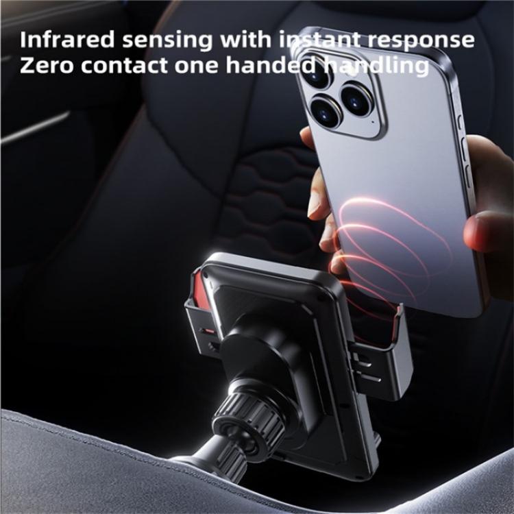 SD19 Wireless Charger 15W Magnetic Fast Charging Car Air Vent Mount Phone Holder(Grey) - Wireless Charger Holders by buy2fix | Online Shopping UK | buy2fix