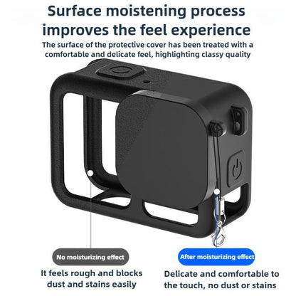 For GoPro HERO13 Black Silicone Protective Case with Wrist Strap & Lens Cover & Side Interface Cover - Silicone Cases by buy2fix | Online Shopping UK | buy2fix