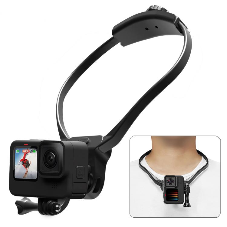 Sports Camera Lazy Neck Bracket Phone Clamp Mount(Black) - Holder by buy2fix | Online Shopping UK | buy2fix