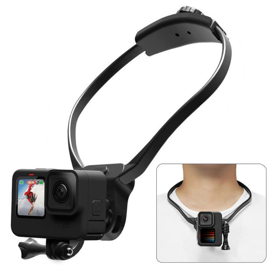 Sports Camera Lazy Neck Bracket Phone Clamp Mount(Black) - Holder by buy2fix | Online Shopping UK | buy2fix