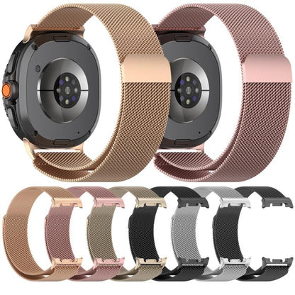 For Samsung Galaxy Watch8 / Watch8 Classic Milan Magnetic Stainless Steel Watch Band(Titanium Gray) - Watch Bands by buy2fix | Online Shopping UK | buy2fix